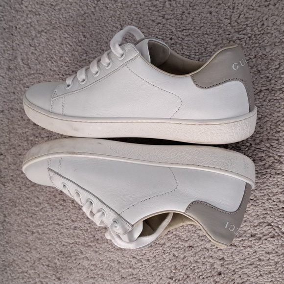 Gucci Kids White and Gray Sneakers Size 33 - Picture 3 of 6